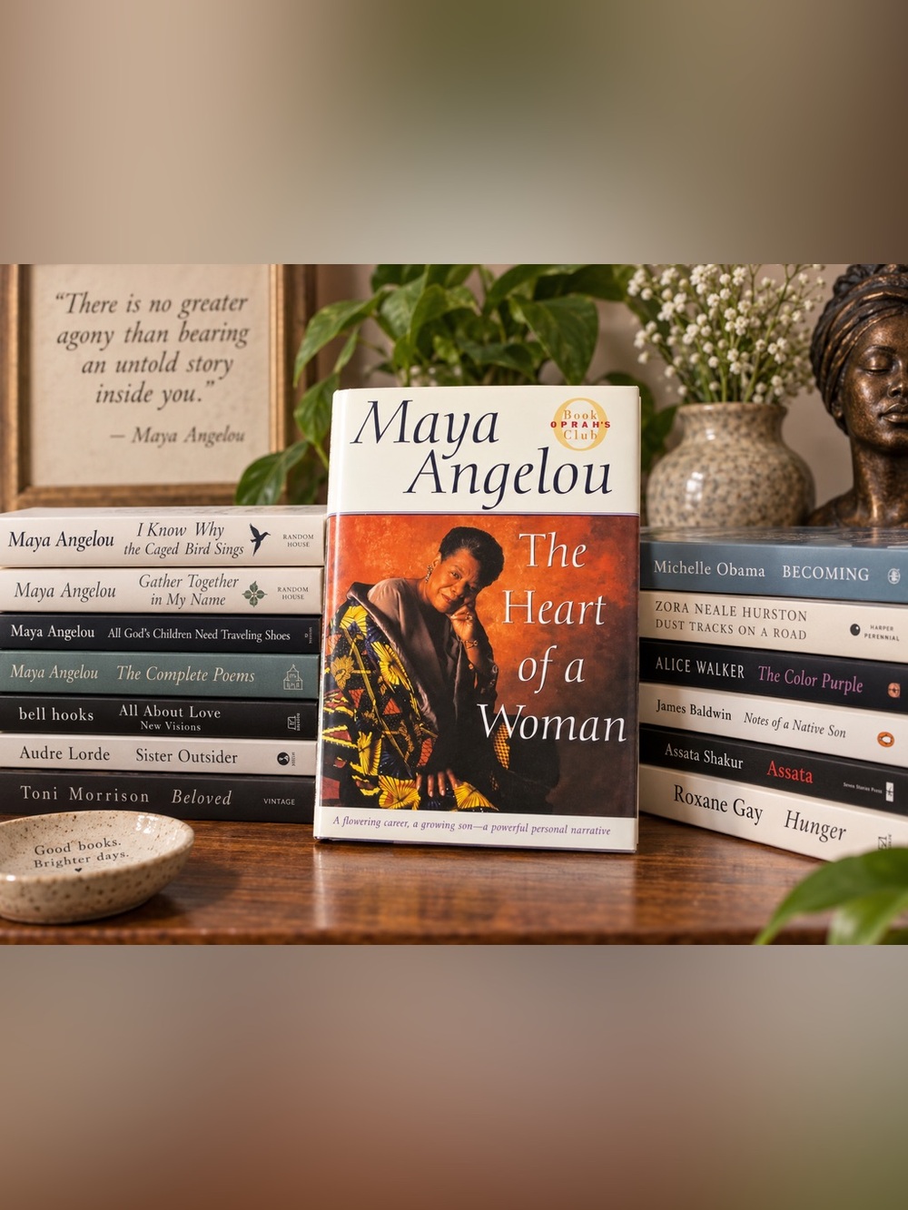 Maya Angelou The Heart of a Woman Signed Hardcover 1997 Oprah Book Club HC DJ